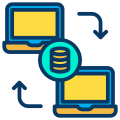 Données dans les deux directions icon