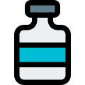 Pill bottles for laboratory testing to check the compounds icon