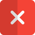 Closed web browser tab for no entry way icon
