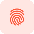 Finger scan feature on smartphone and secure devices icon