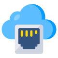 Cloud Ethernet icon