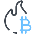 Bitcoin Flame icon