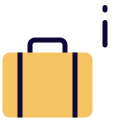 Information of your luggage is being checked icon