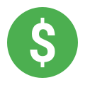 US-Dollar eingekreist icon