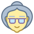 Old Woman Smiling icon