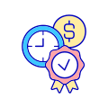 Measuring Quality And Income icon