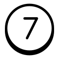 7 в закрашенном кружке icon