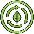 Biodegradable icon