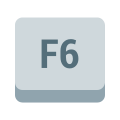 tecla f6 icon