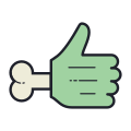 Zombie Hand Thumbs Up icon