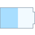 Halb aufgeladene Batterie icon