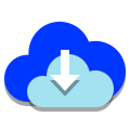 Von der Cloud herunterladen icon