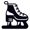 Ice skating shoes icon