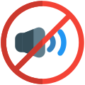 Silencing the cell phone in a shopping mall icon