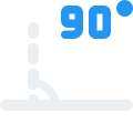 90 Degree Angle icon