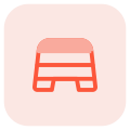Steps machine for the sports workout layout icon