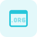 Dot org domain for sale under landing page template icon