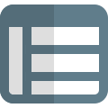 Web page dashboard layout in stripes patterns icon