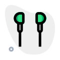 High base sound quality earphones connection with multiple device support icon