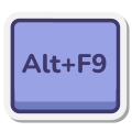 клавиша Alt-плюс-F9 icon
