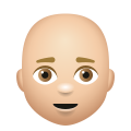 Bald Man Medium Light Skin Tone icon