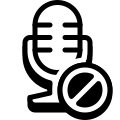 Microphone bloqué icon