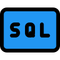 SQL a domain-specific language for programming and designed for managing data icon