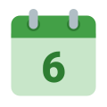 カレンダー-週6 icon