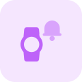 Smartwatch is used for multiple alarm control icon