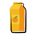 오렌지 주스 상자 icon