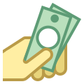 Dinheiro na mão icon