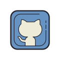 Квадрат Github icon