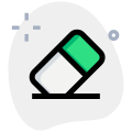 Erase tool to clear content on design application icon