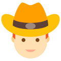 Rothaariger Cowboy icon