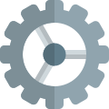 Configuration and setting panel in computer software icon