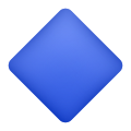 emoji grande quadrado azul icon