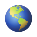 地球儀を示すアメリカの絵文字 icon