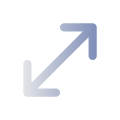 대각선 크기 조정 icon