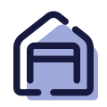 Garagem aberta icon