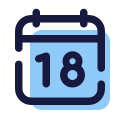 Calendar 18 icon