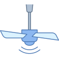Потолочный вентилятор включен icon