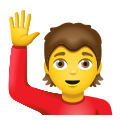 personne qui lève la main icon