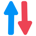 opposite directions arrows icon