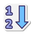 Ordinamento numerico icon