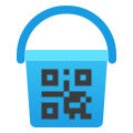 Secchio di vernice con QR icon