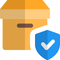Delivery Box shipping protection insurance on online portal icon