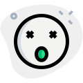 Dollar eyes greedy devil facial expression emoticon icon