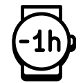 マイナス1時間 icon