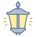 фонарный столб включен icon