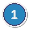 1 в закрашенном кружке icon